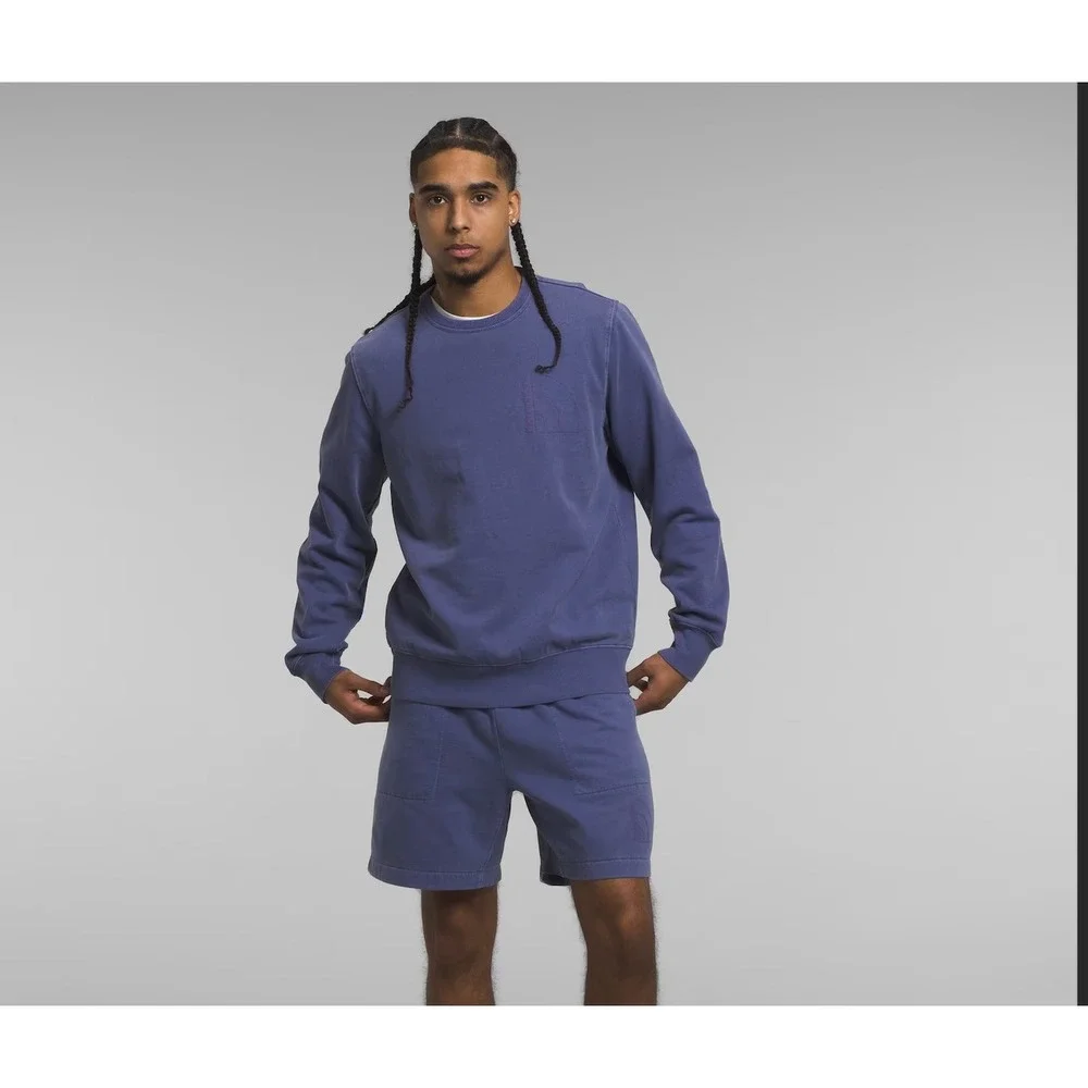 The North Face Dye Pullover‎ Crew Sweatshirt Men's XL Cave Blue NWT